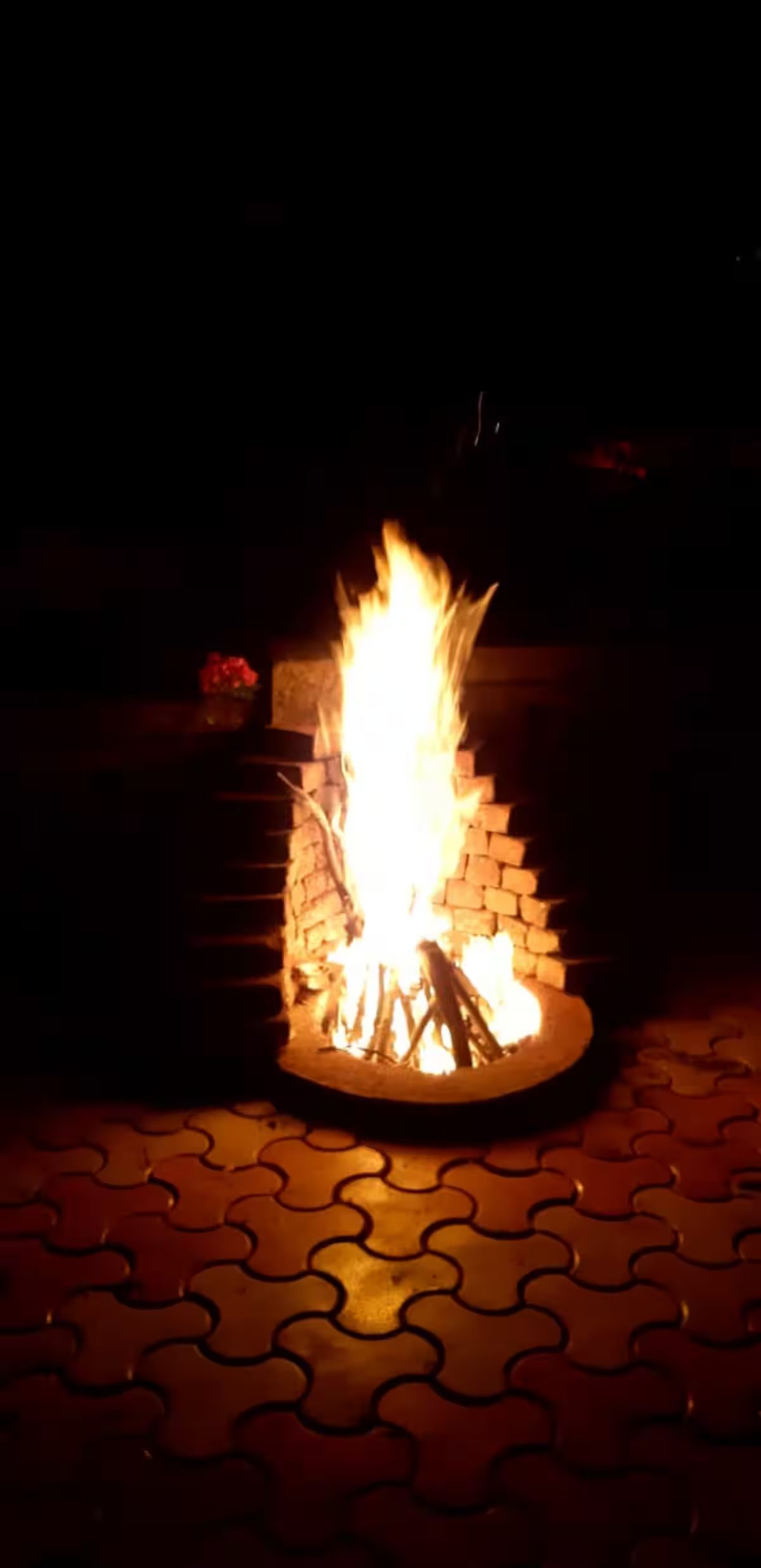 Bonfire in the evening
